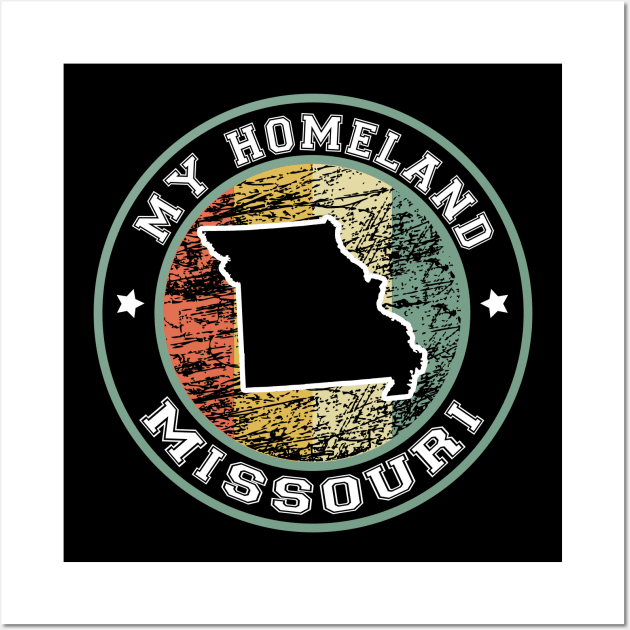 Homeland Missouri state USA vintage Wall Art by LiquidLine